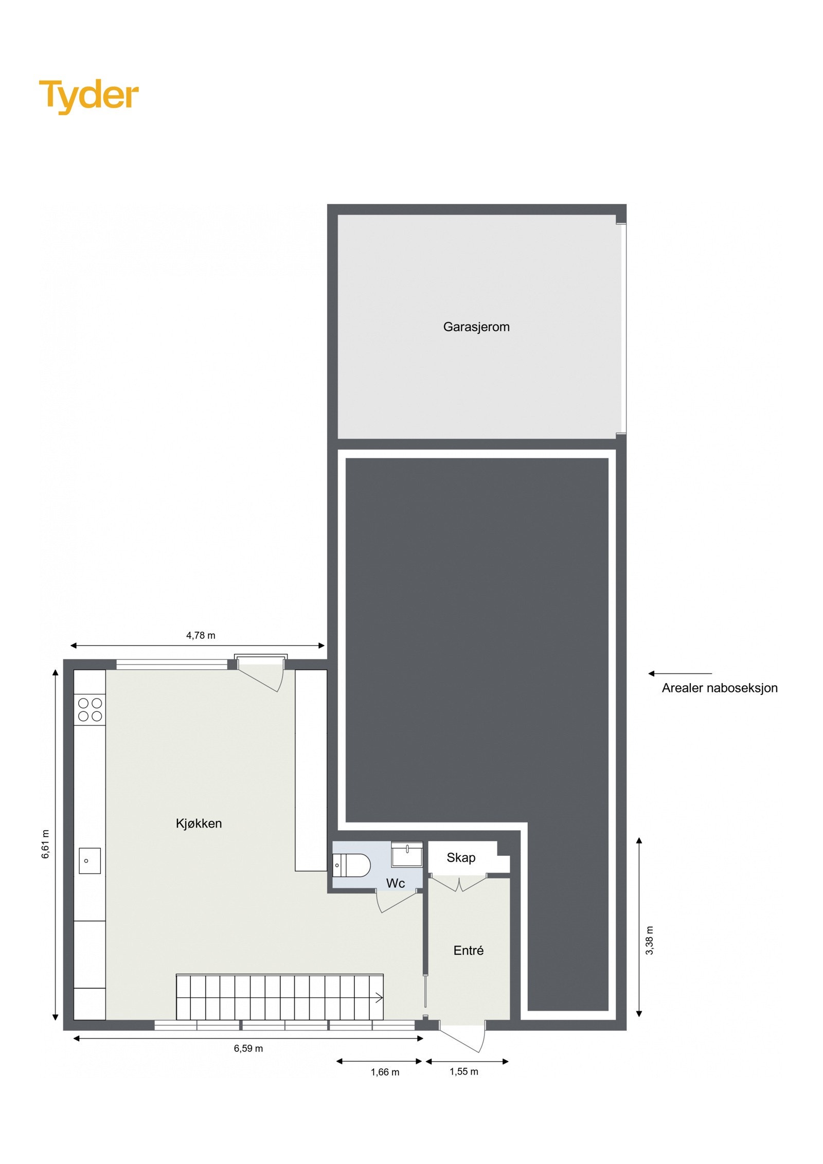 Plantegning 1. Etasje Galleribilde