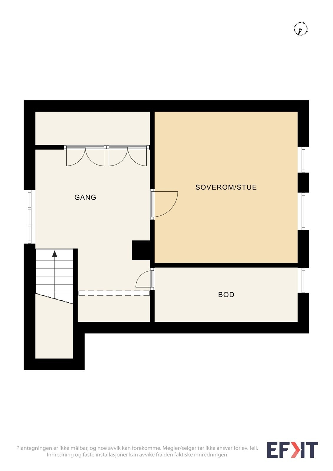 Plantegning andre etasje/loft Galleribilde