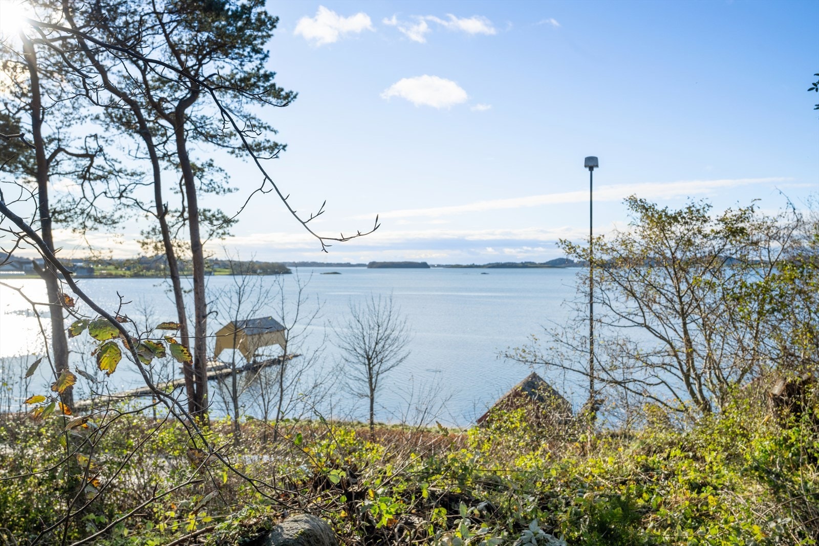 Utsikt fra tomt/hage. Galleribilde