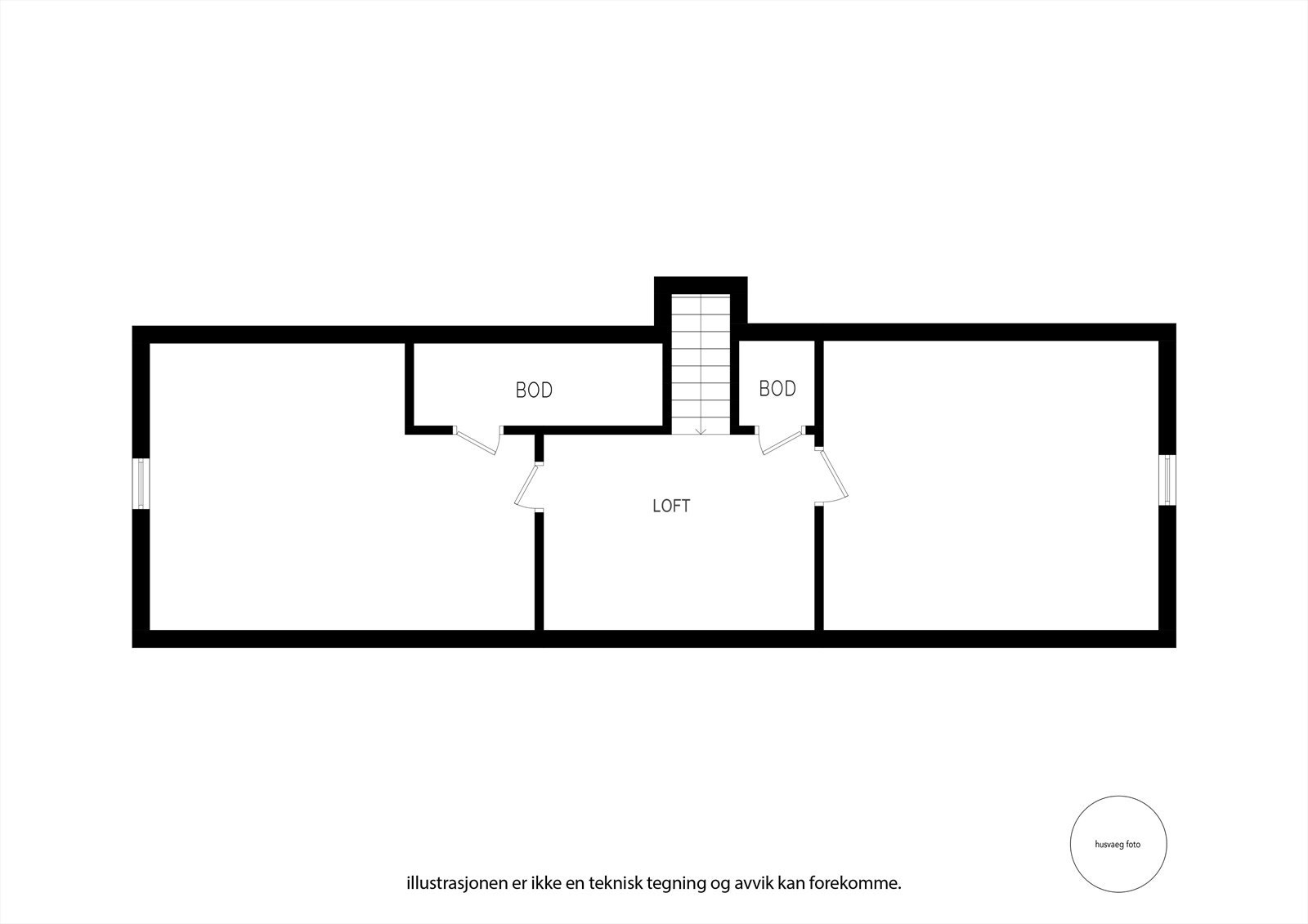 Plantegning loft Galleribilde