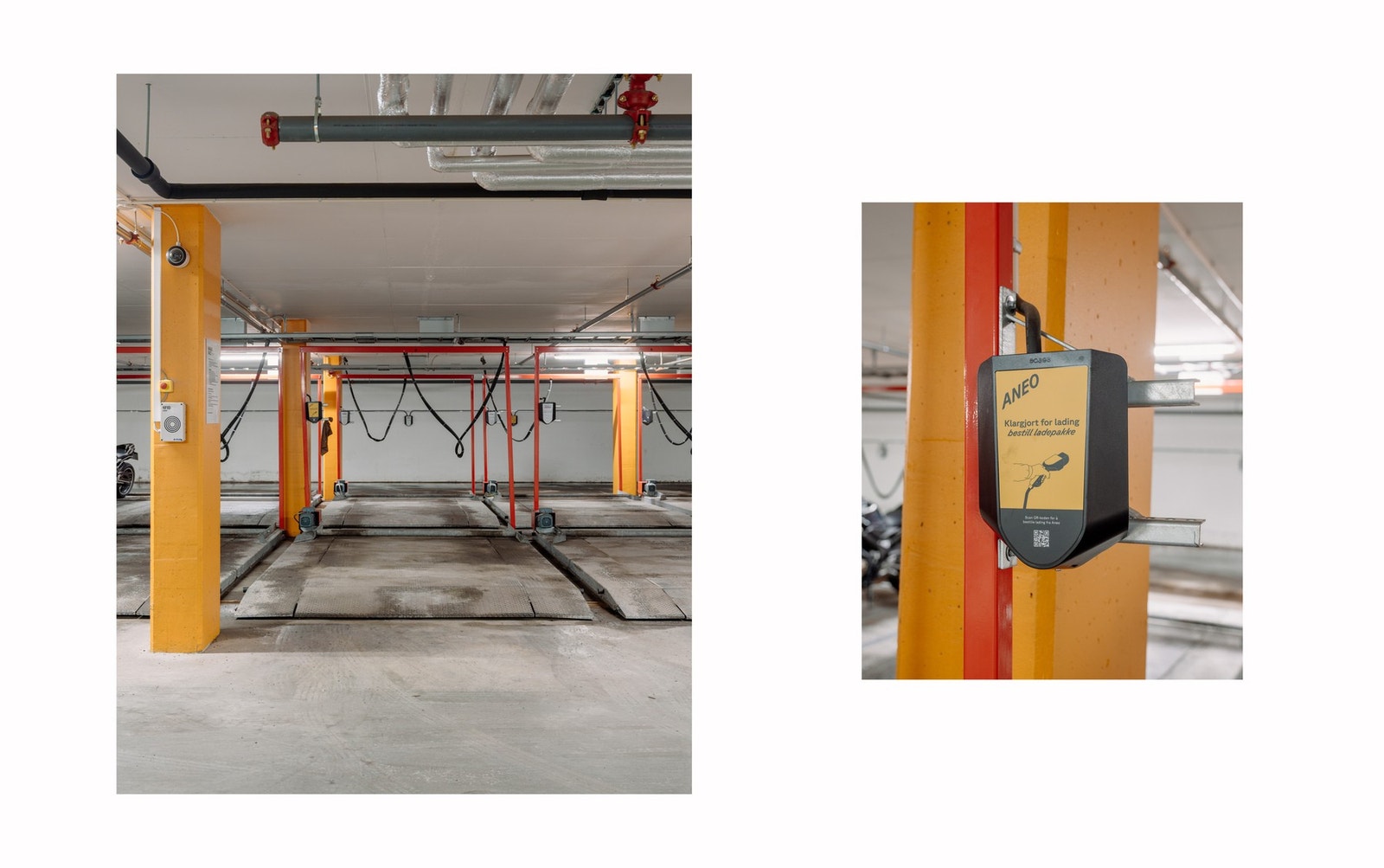 Garasjeplass som tilfredsstiller dagens krav og standard. Plassen er på praktisk platform og er en del av et effektivt multipark system over samme plan. Galleribilde