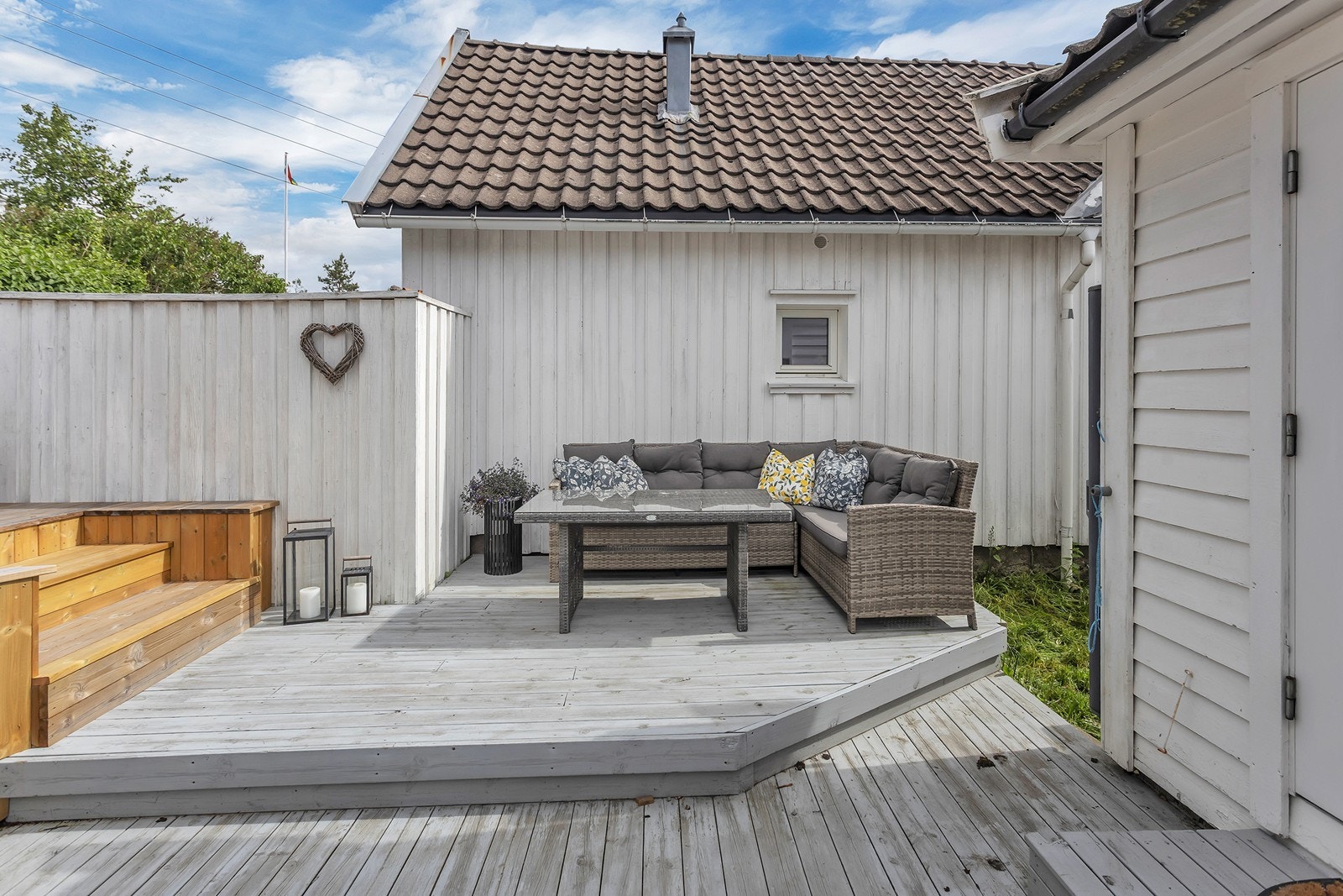 Uteområdet kan enkelt deles inn i flere soner. Galleribilde