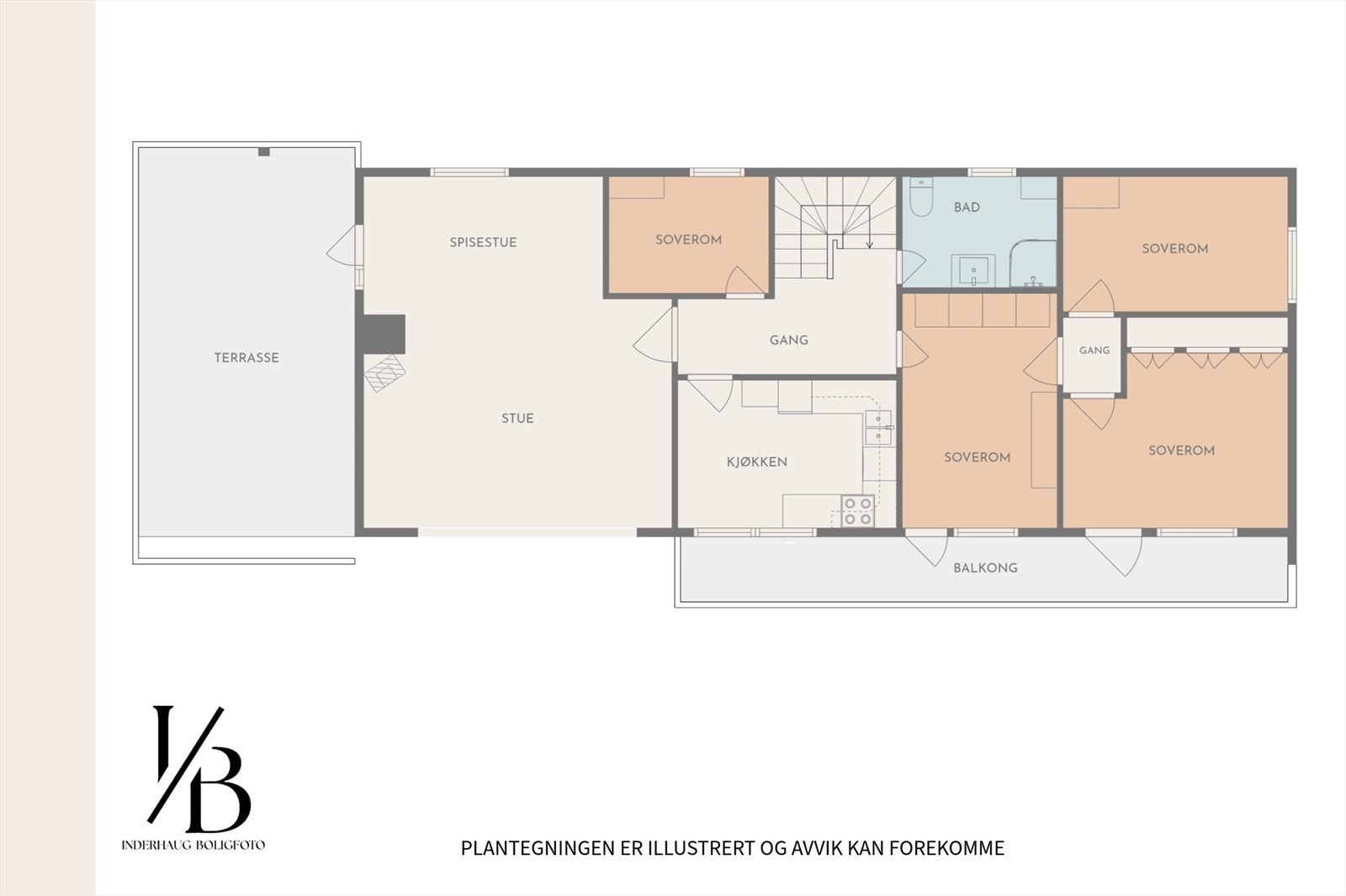 Plantegning 1. etasje Galleribilde