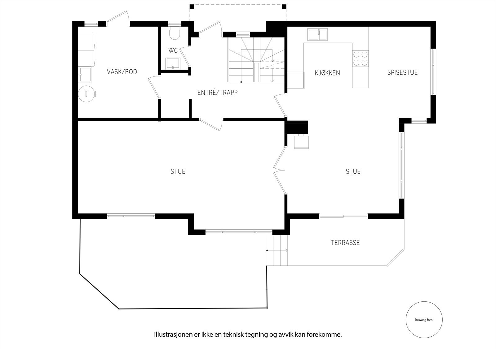 Planløsning 1. Etasje. Galleribilde