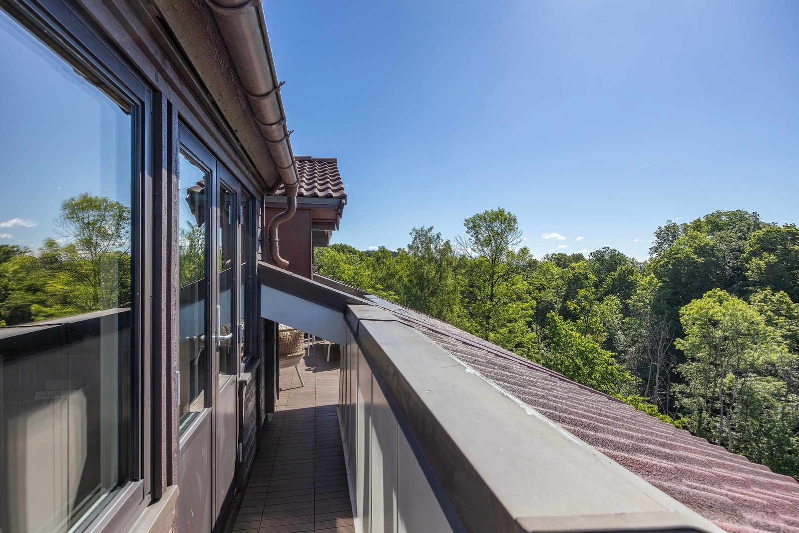 Terrasse fra soverom 2 på 3 m2. Galleribilde
