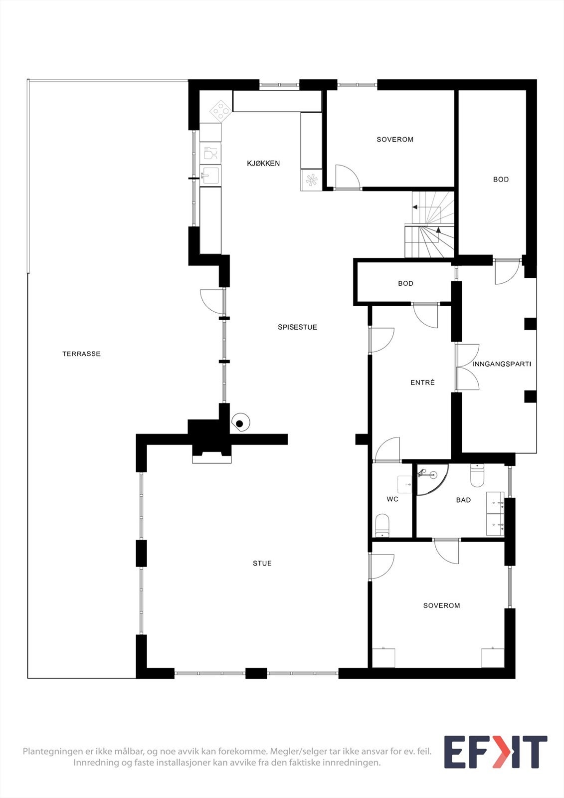 Plantegning hovedetasje Galleribilde