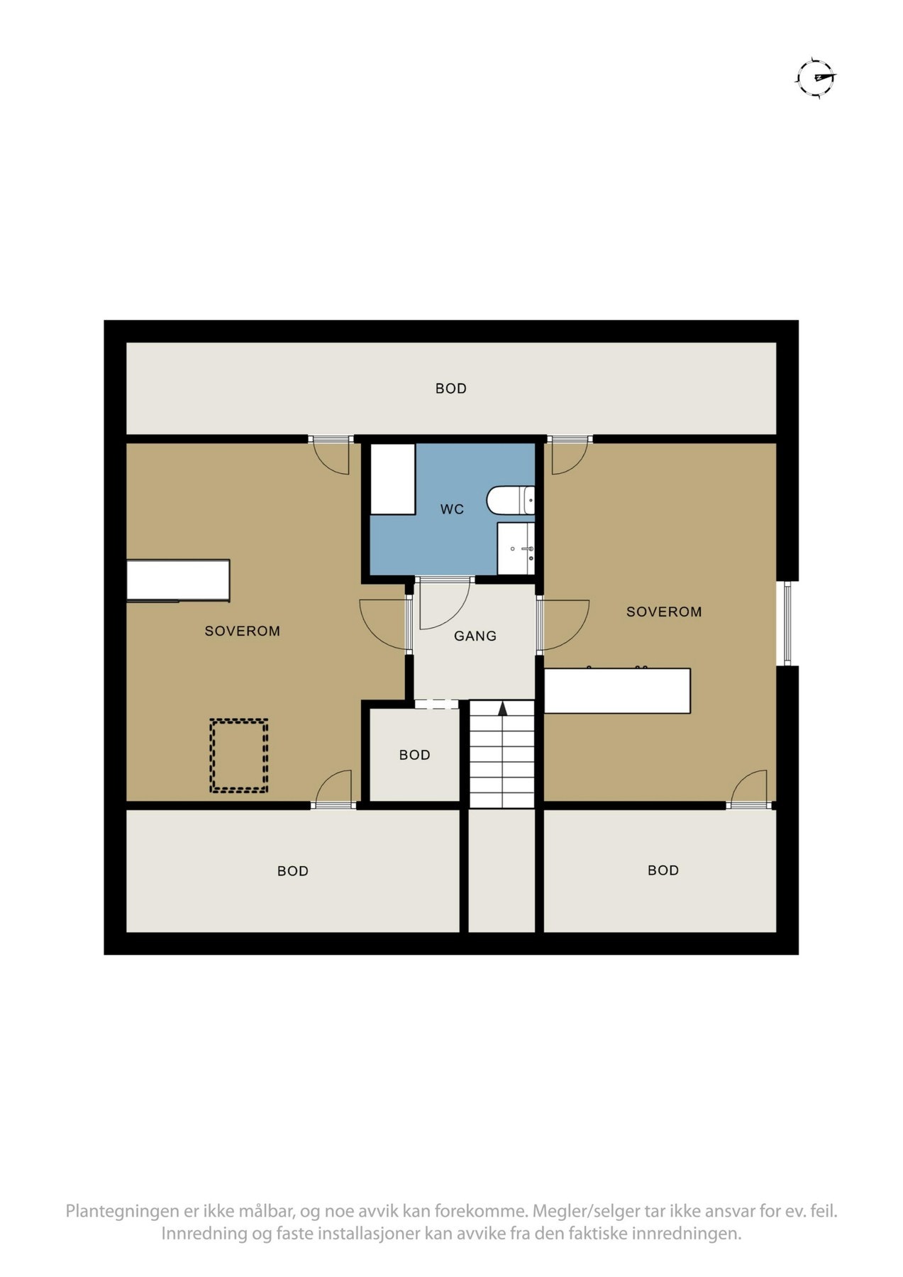 Planskisse loft. Galleribilde