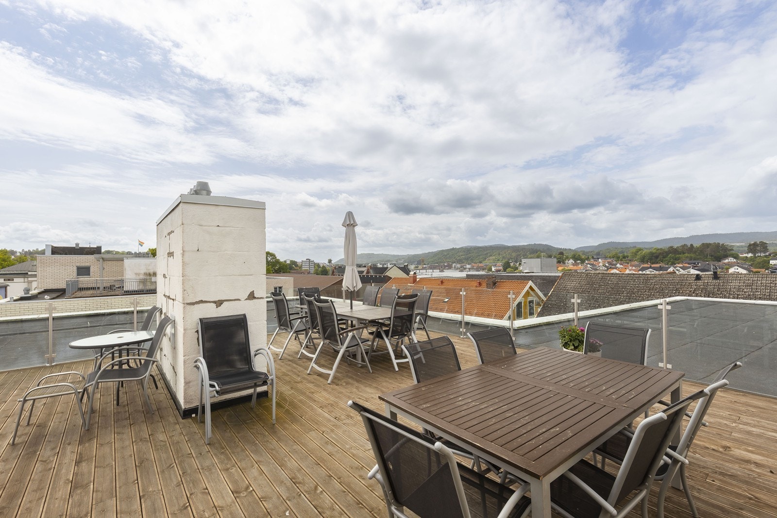 Fin utsikt fra takterrasse Galleribilde