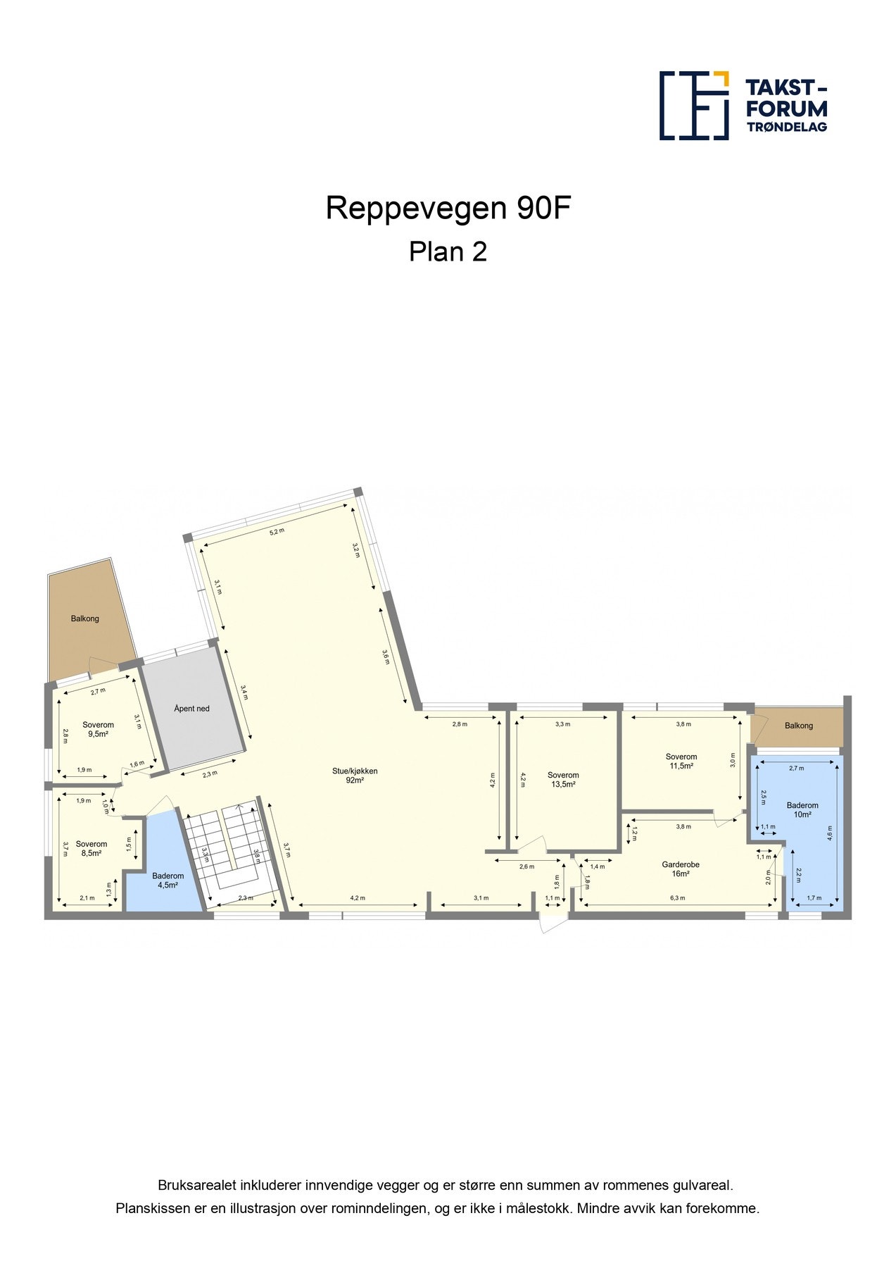 Planskisse 2.etg. Galleribilde