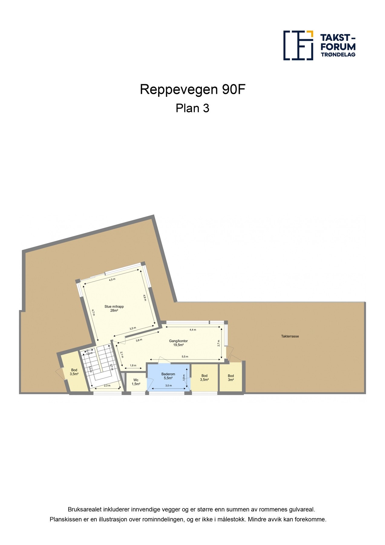 Planskisse 3.etg. Galleribilde