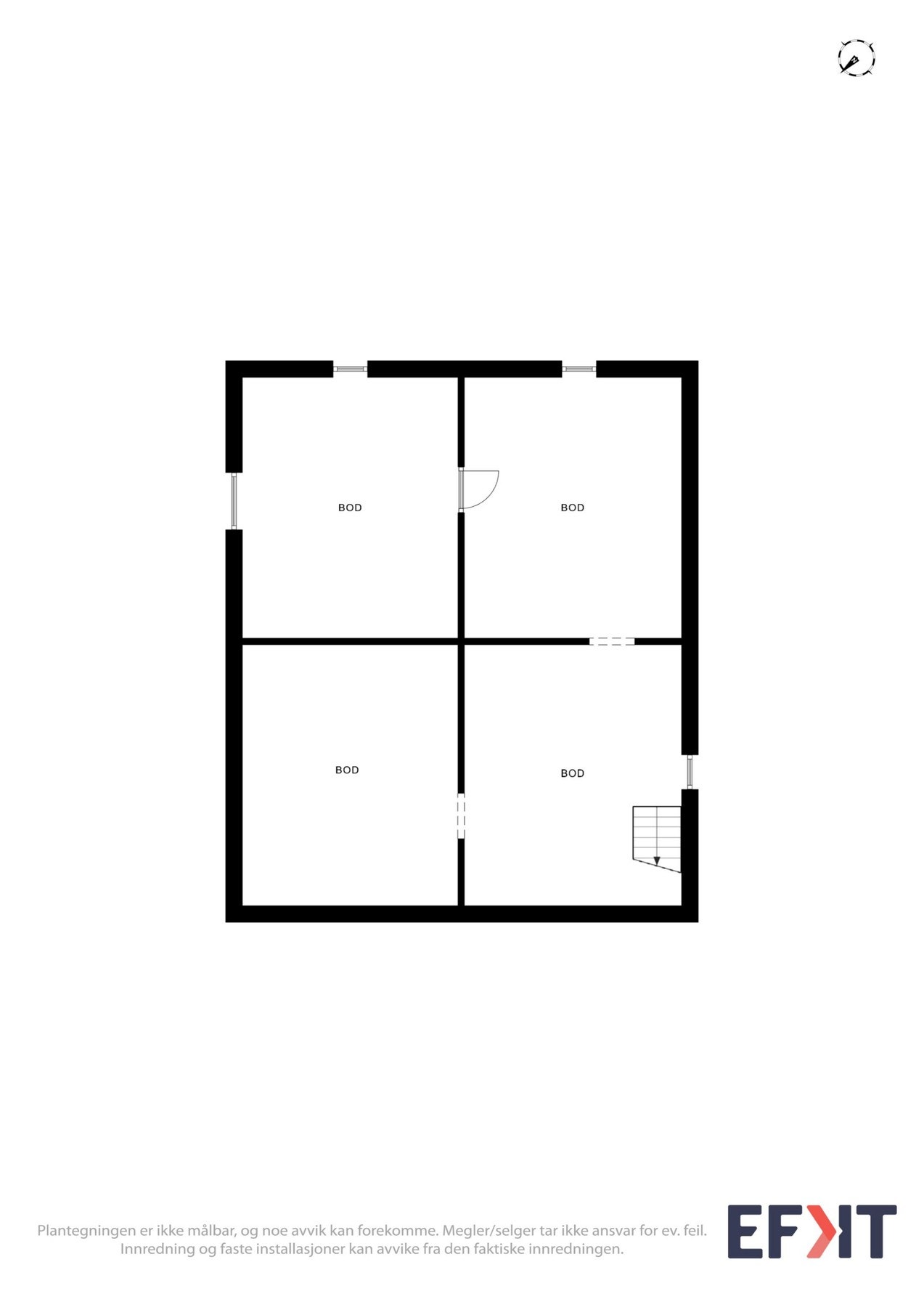 Plantegning underetasje Galleribilde