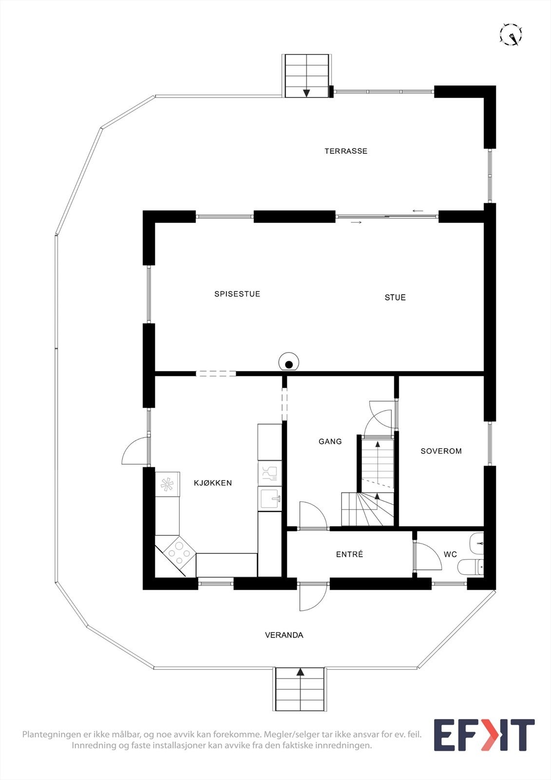 Plantegning 1. etasje. Galleribilde