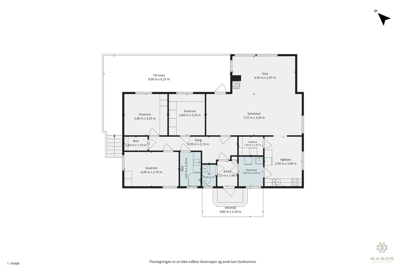 Plantegning Galleribilde