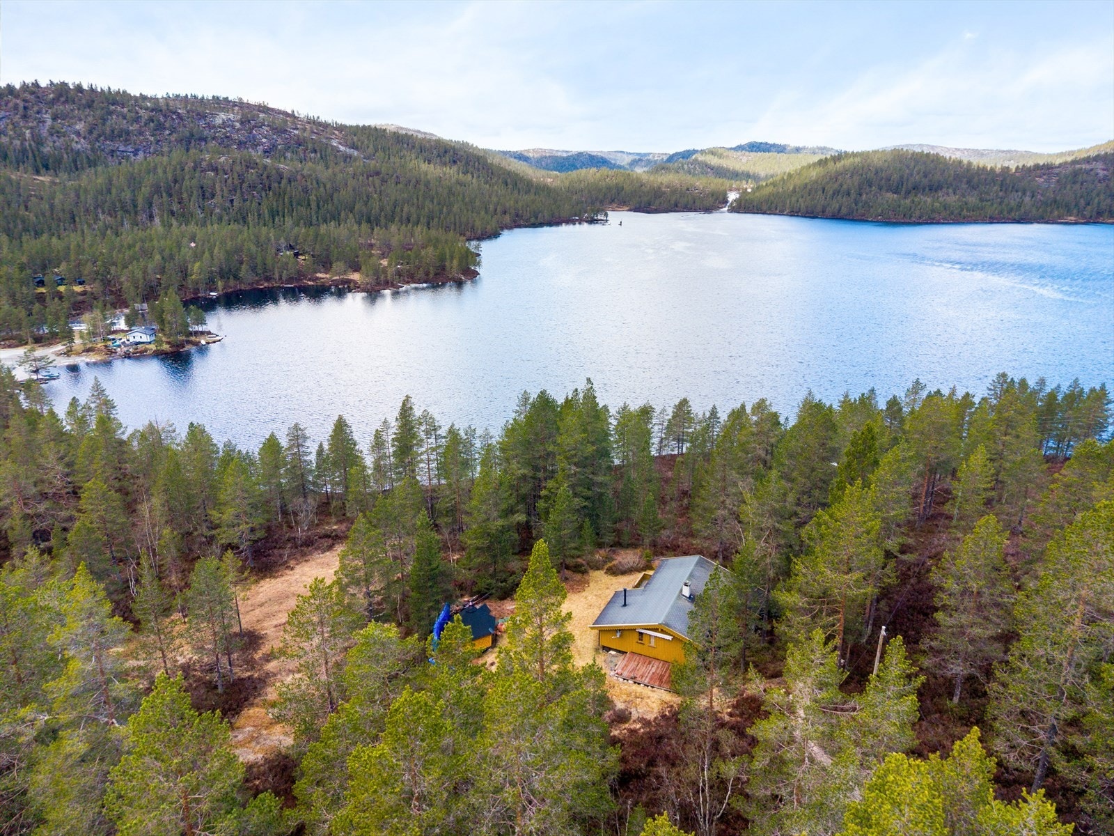 Området byr på gode muligheter for padling og fiske. Husk fiskekort. Galleribilde