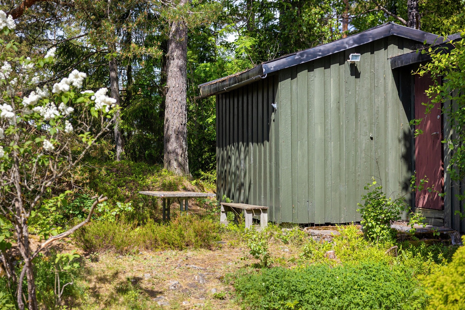 Det er to uthus på hhv. 32 og 7 kvm Galleribilde