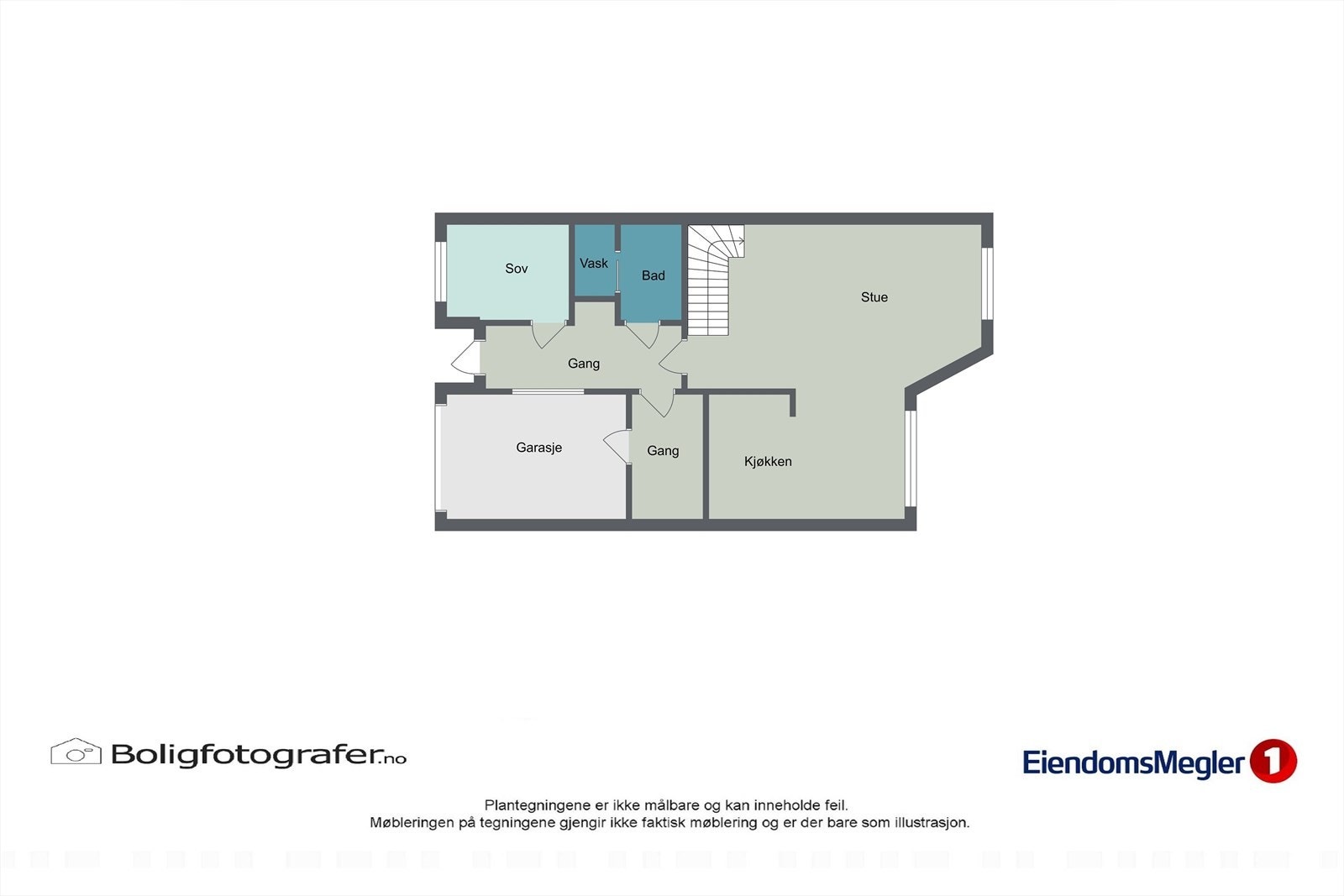 Plantegning 1. etasje. Galleribilde