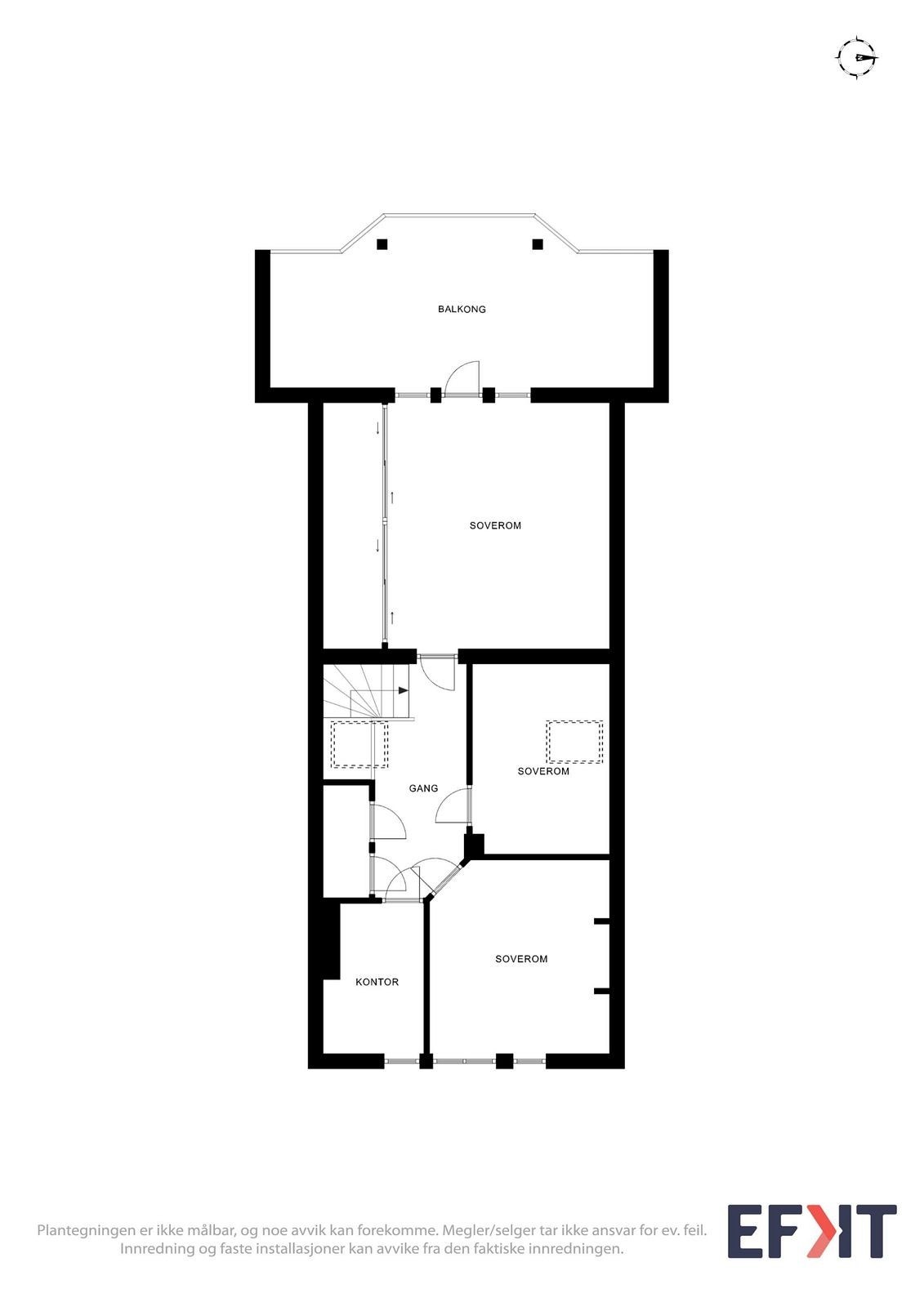 Plantegning 2. etasje Galleribilde