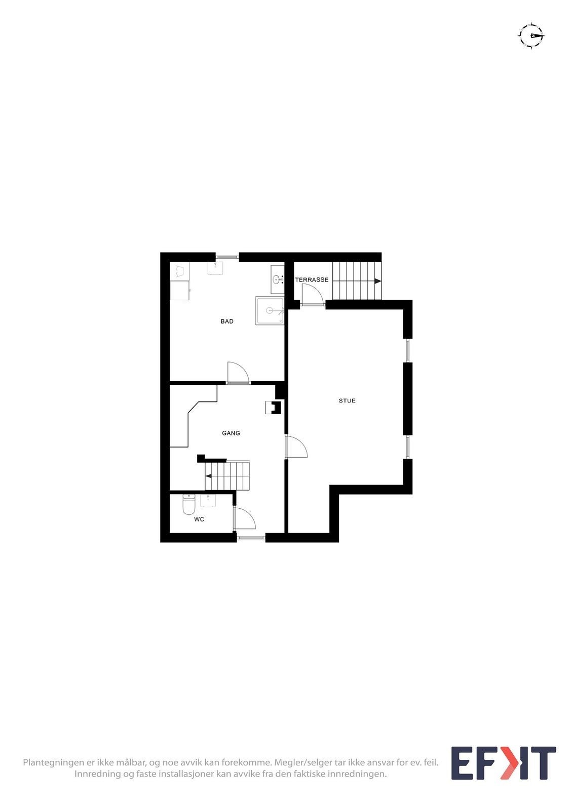 Plantegning kjeller Galleribilde
