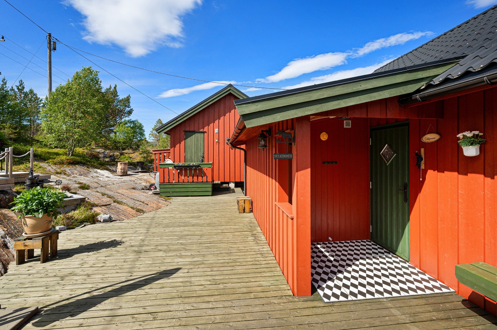 Innbydende inngangsparti. Galleribilde
