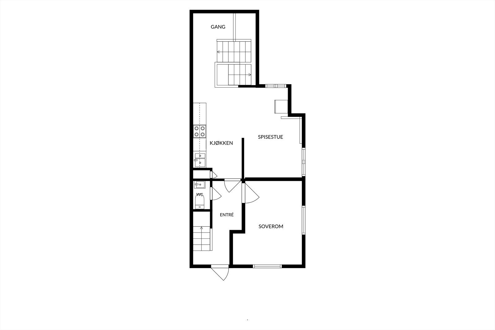 Planskisse 1. etasje Galleribilde