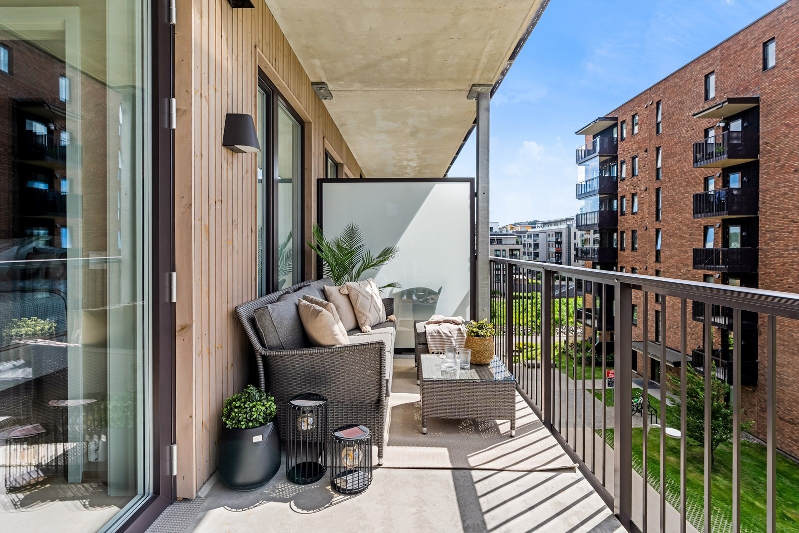 Uteplassen er på 9 m². Galleribilde