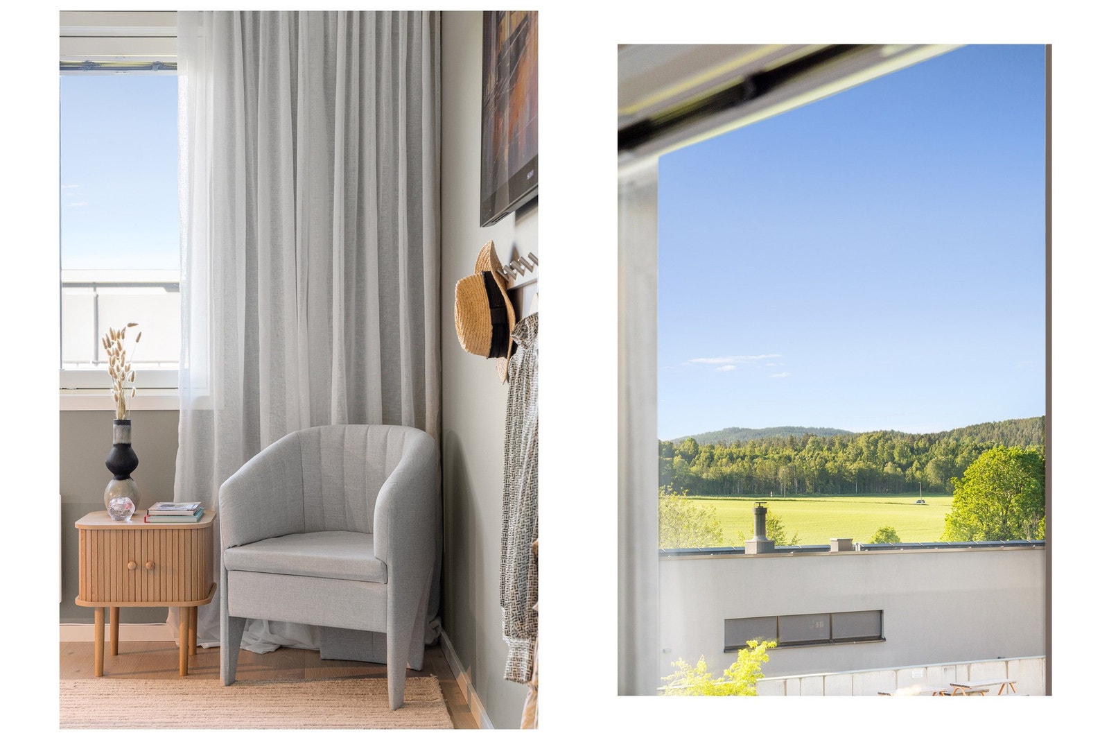 Hyggelig utsikt fra soverom I. Galleribilde