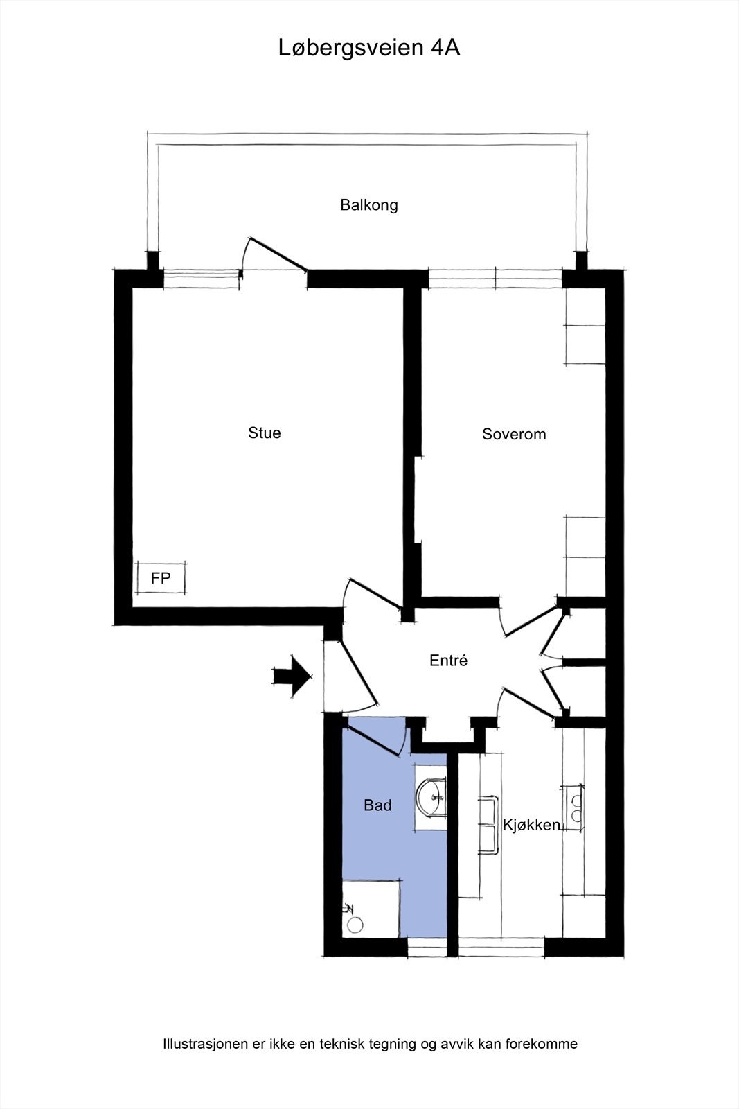 Plantegning Galleribilde