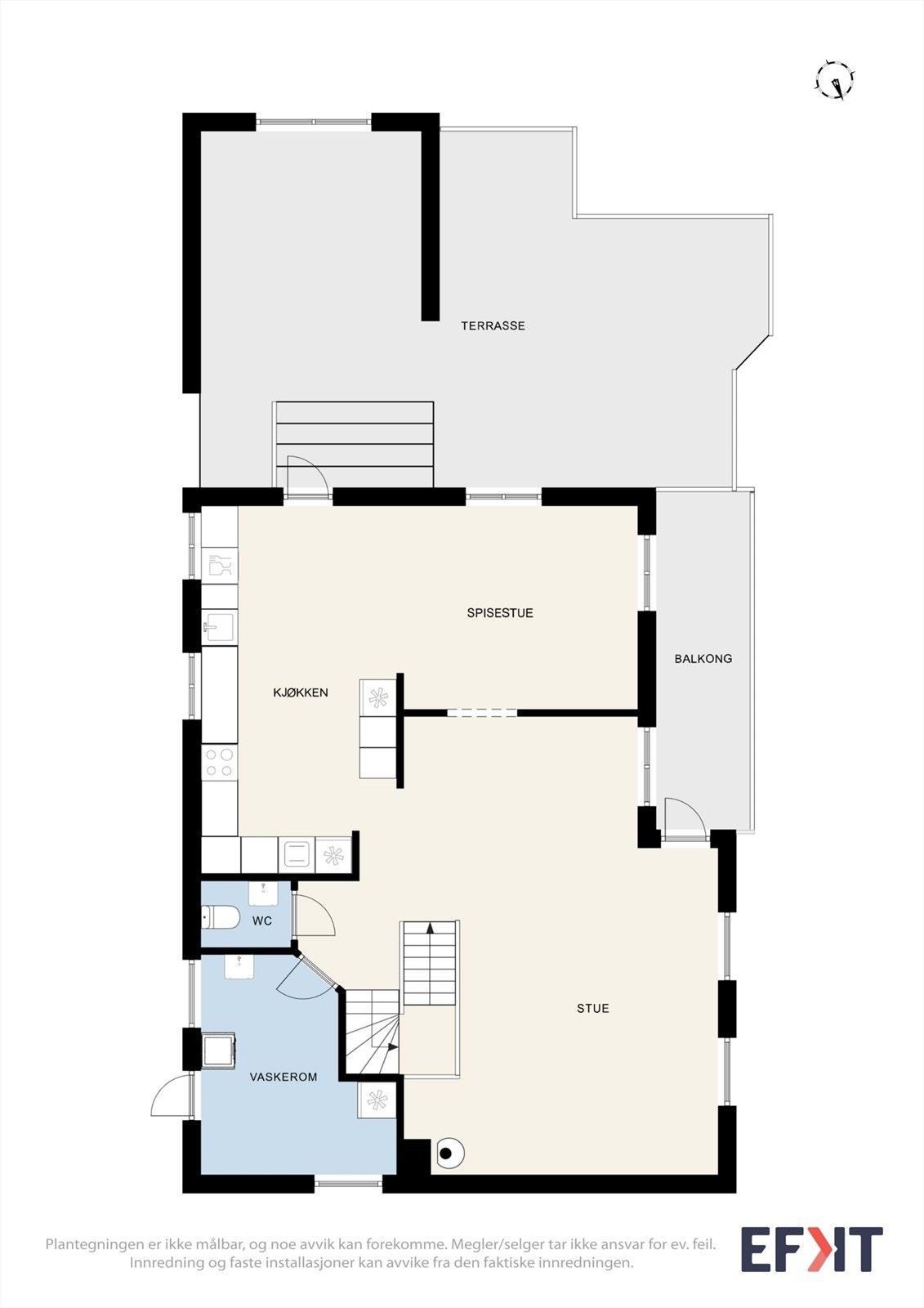 Plantegning 1.etg. Galleribilde