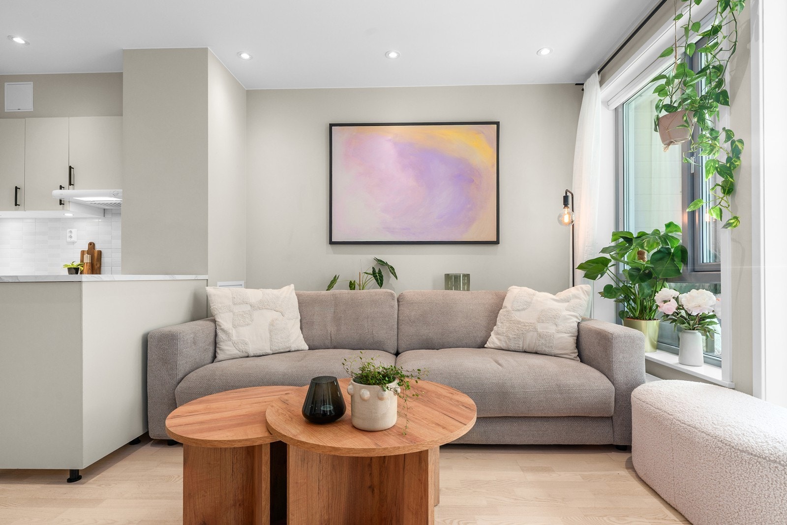 For økt sikkerhet er det installert sprinkleranlegg i leiligheten. Galleribilde
