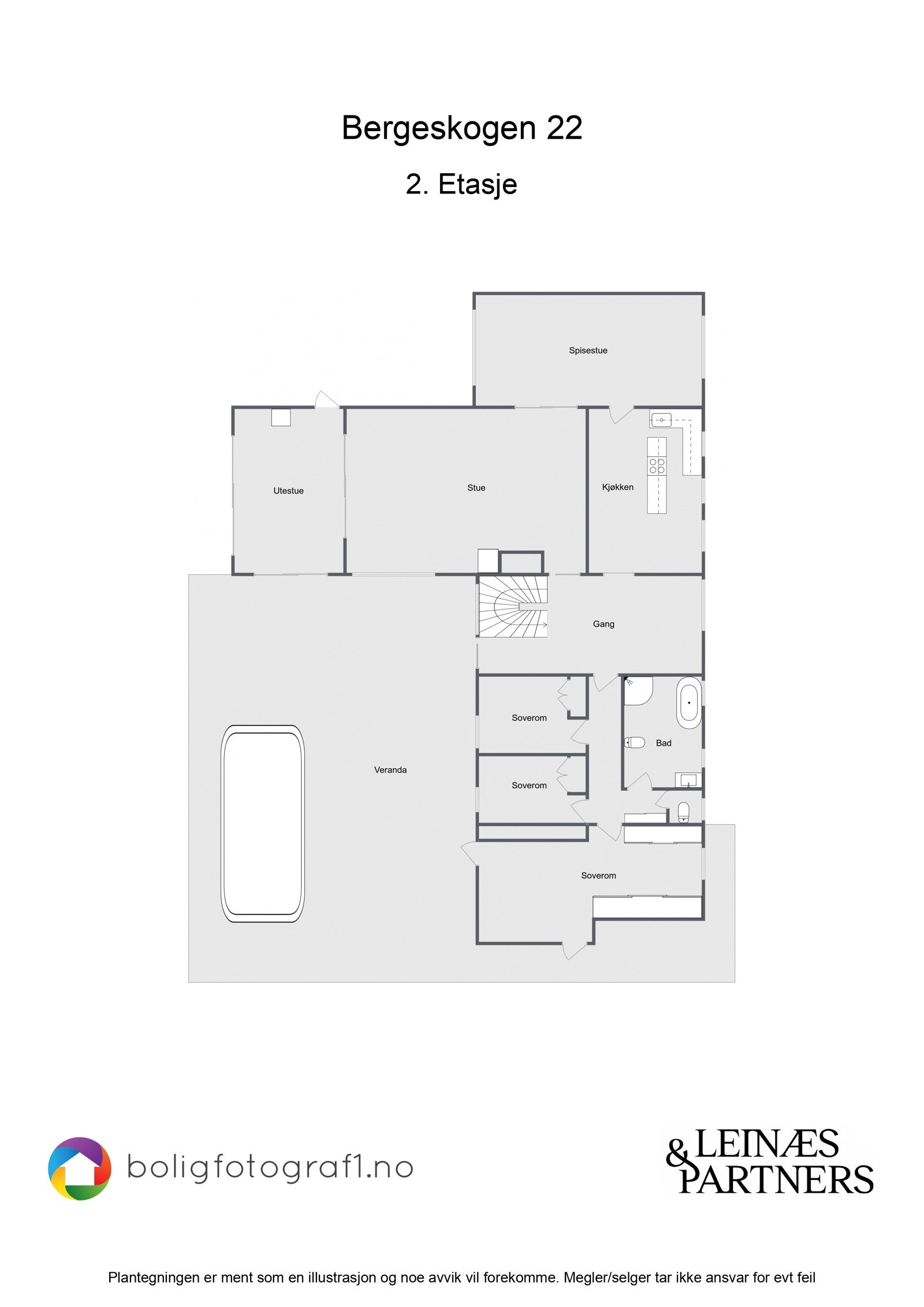 Plantegning 2. etasje Galleribilde