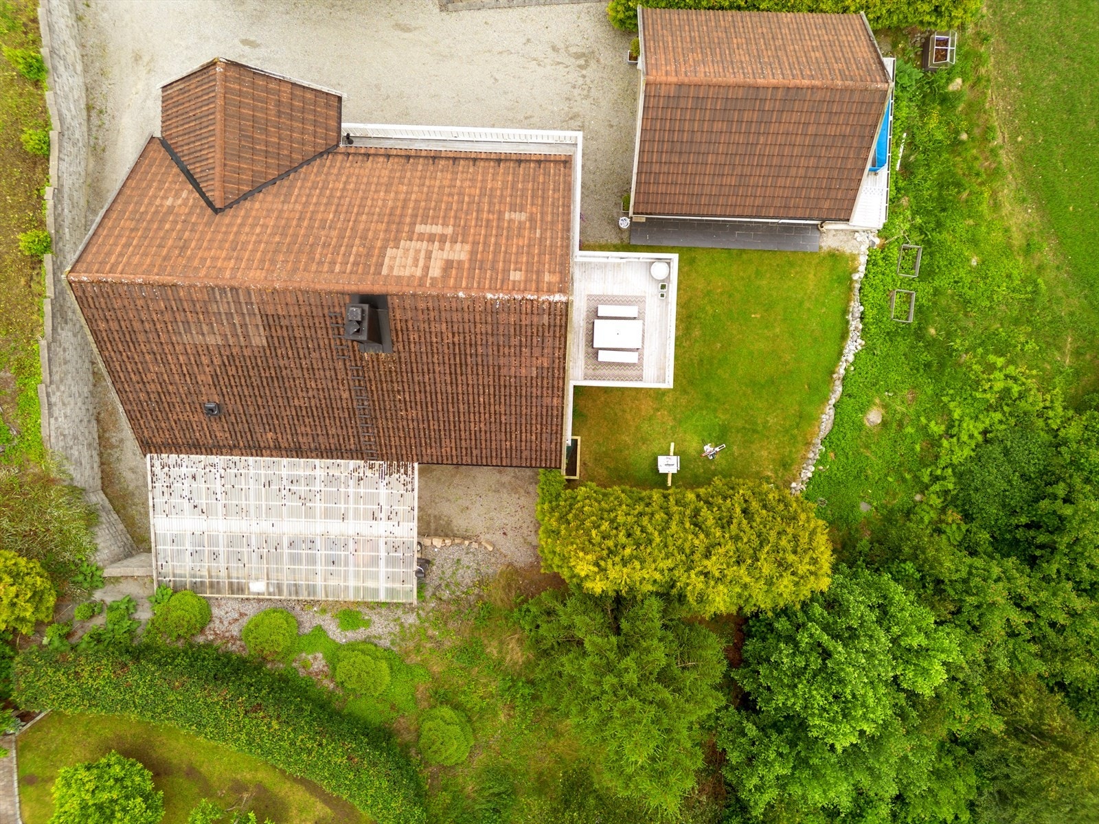Eiendommen har en tomt på ca. 591 m². Galleribilde