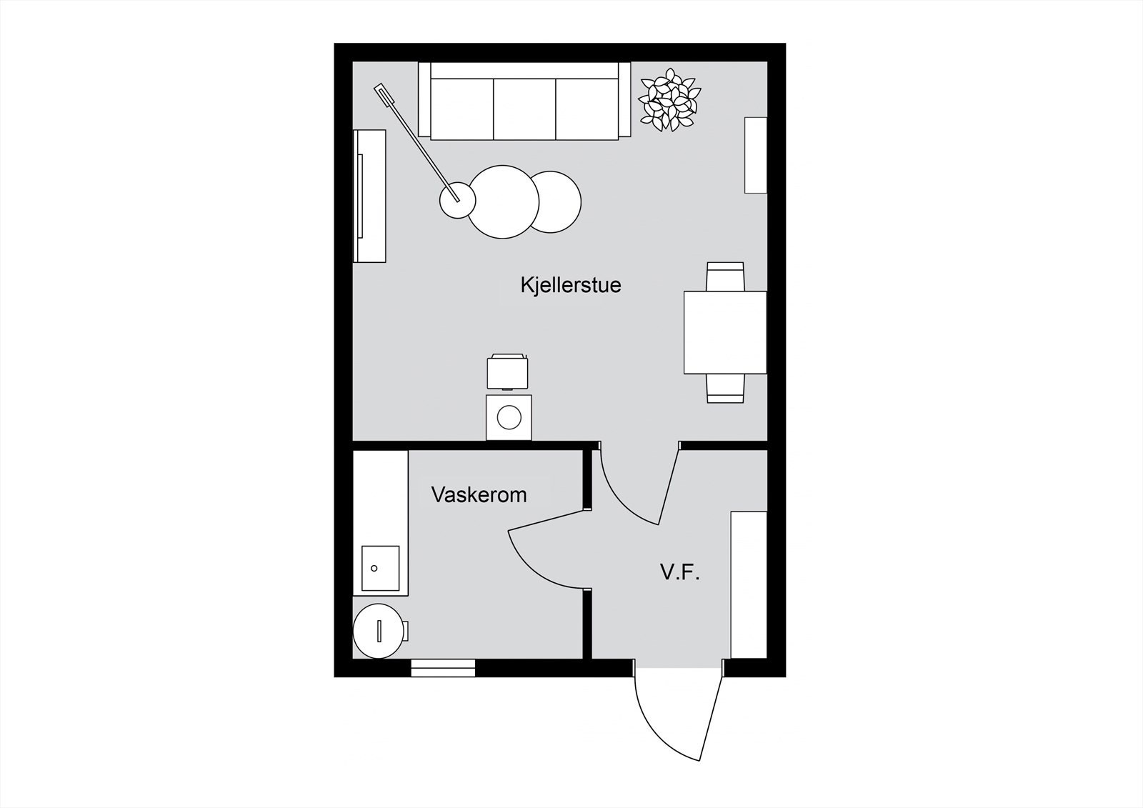 Fosnavegen 315 - Underetasjen (Ikke godkjent innredet) Galleribilde