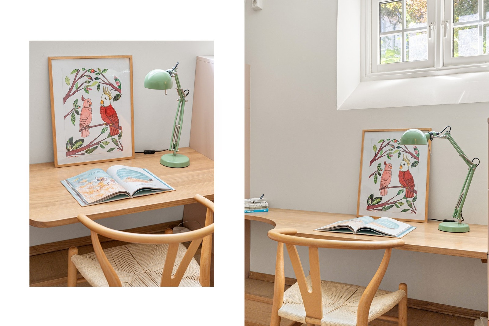 Godt med naturlig belysning, og rommet vender mot rolige omgivelser i bakgården. Galleribilde