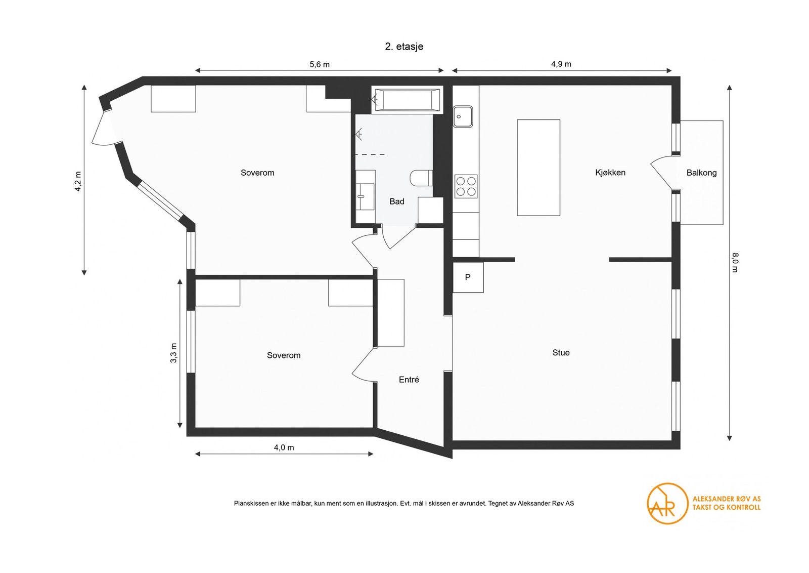 Plantegning 2. etasje Galleribilde