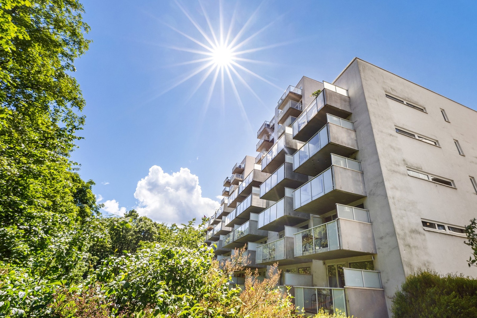 Beboerne har også tilgang til felles takterrasse med fantastiske solforhold Galleribilde