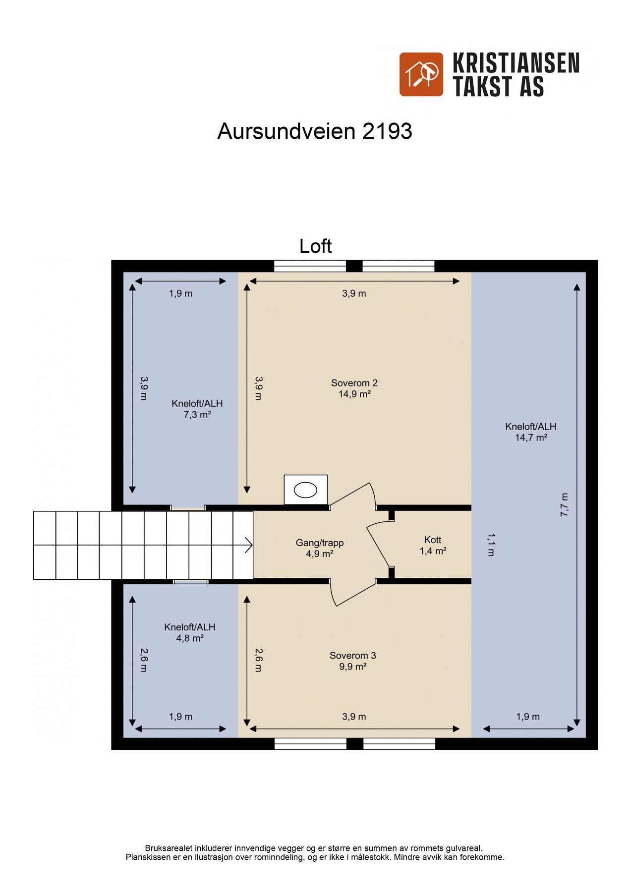 Planskisse 2.etg. Galleribilde