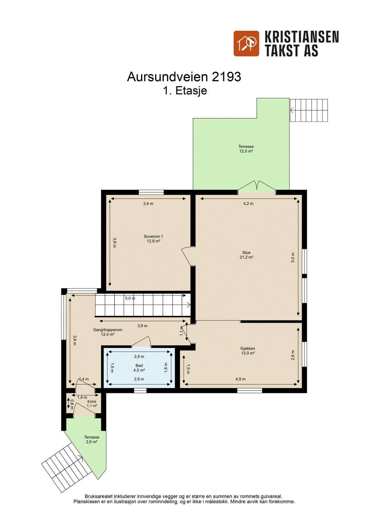 Planskisse 1.etg. Galleribilde
