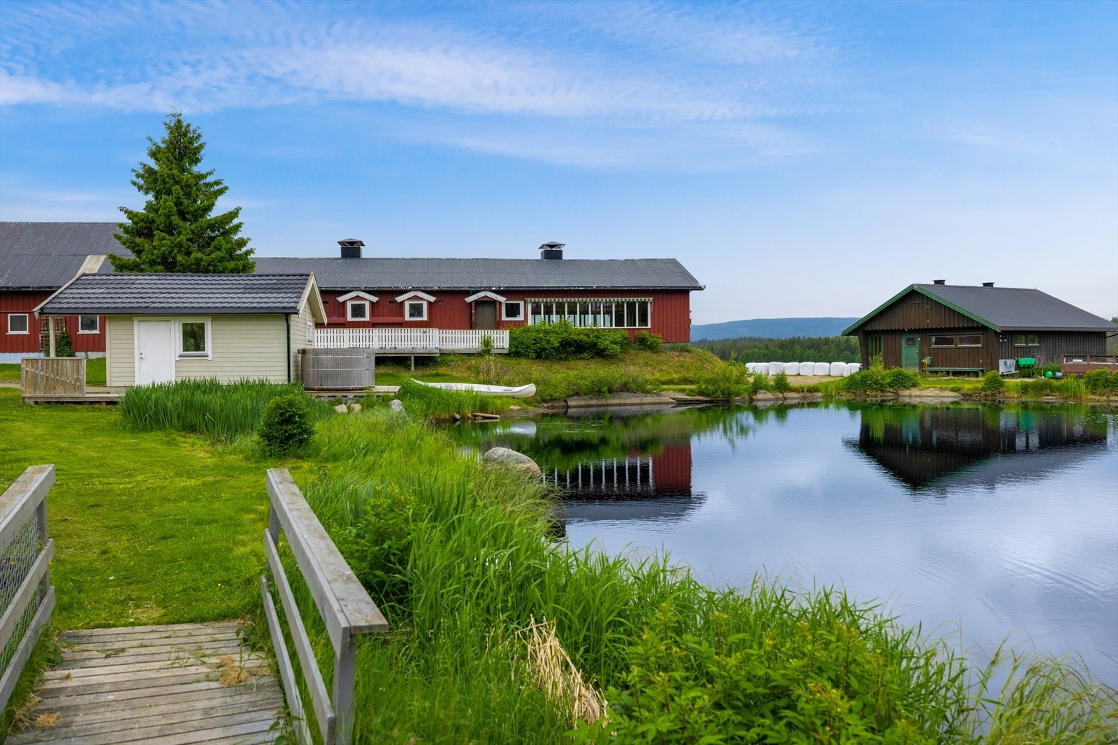 Eiendommen har en historie som besøksgård, en mulighet som kan gjenopptas. Galleribilde