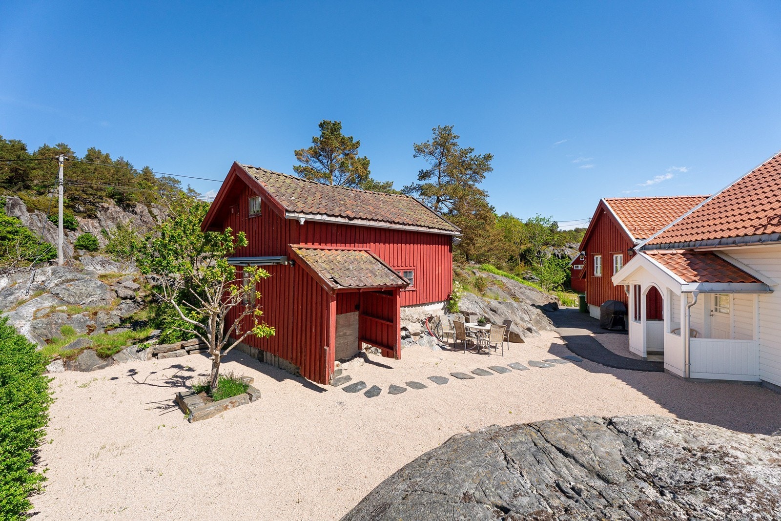 Annekset/ låven bak huset. Galleribilde