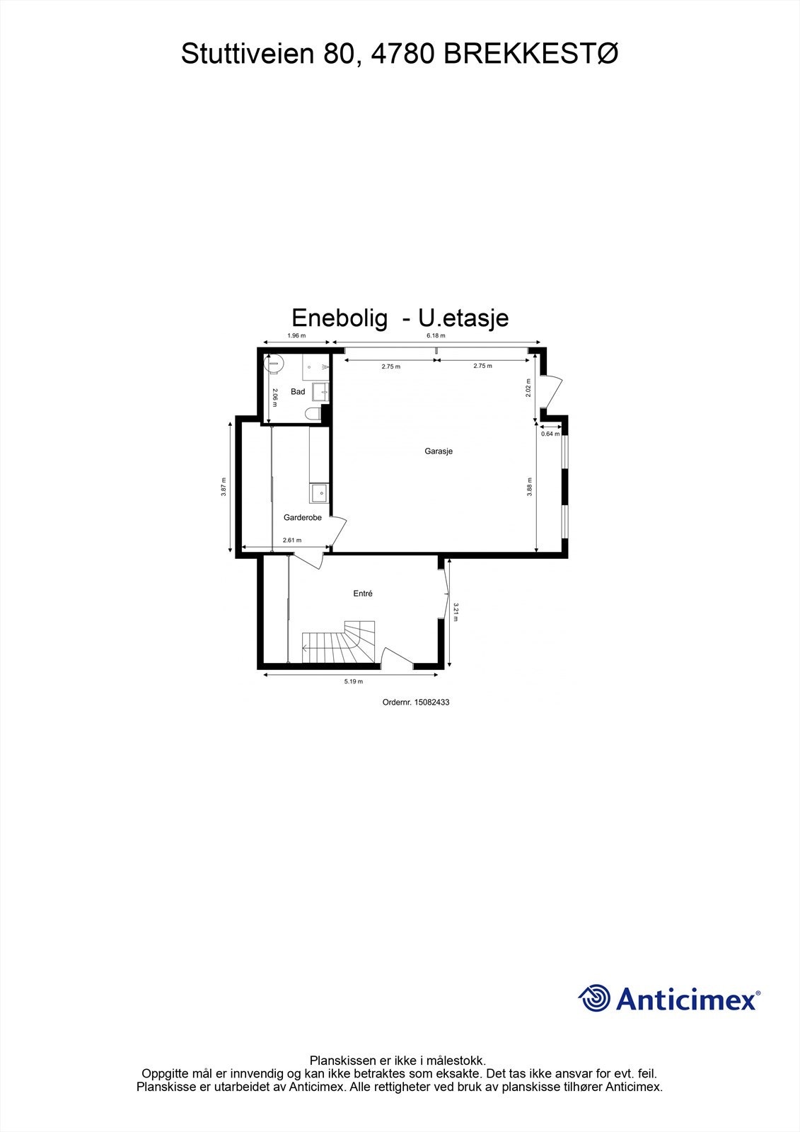Plantegning - U.etasje Galleribilde