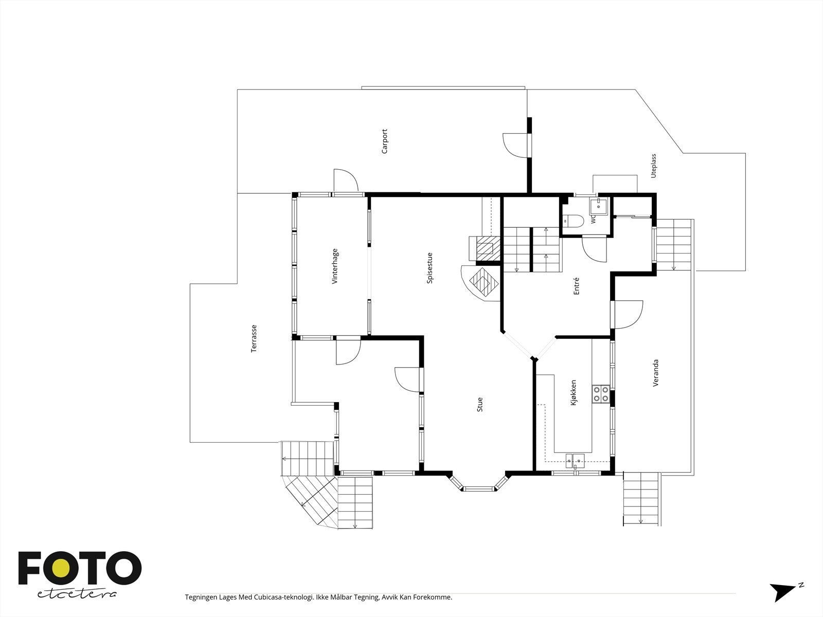 Plantegning 1.etg Galleribilde