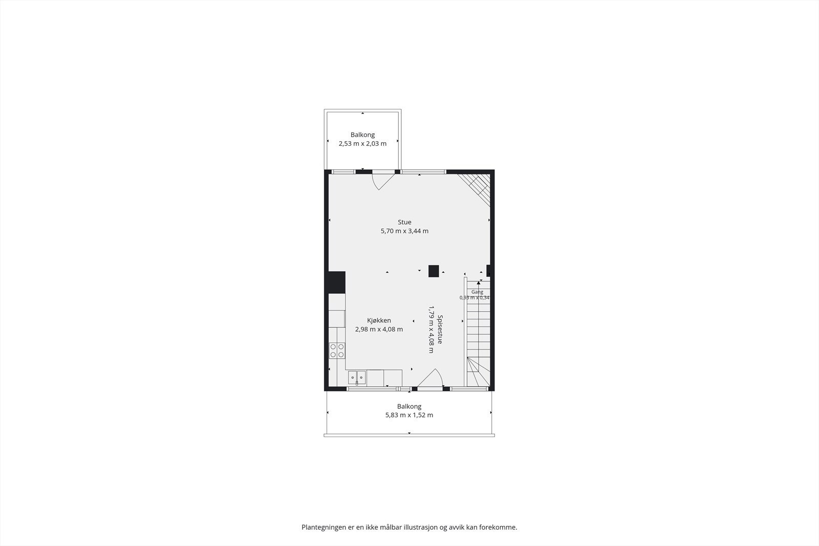 Planløsning 2. etasje Galleribilde