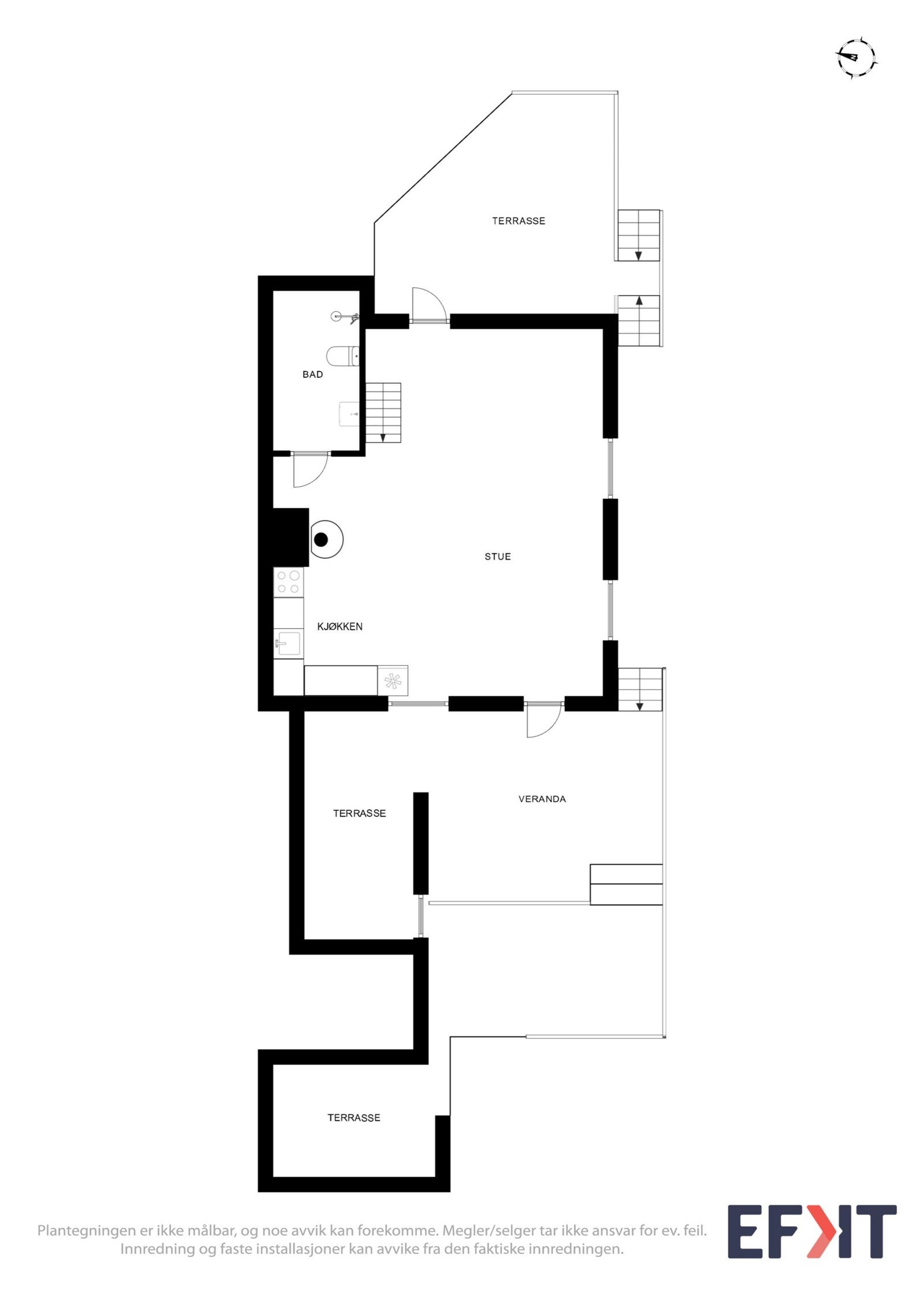 Planskisse hovudetasje Galleribilde