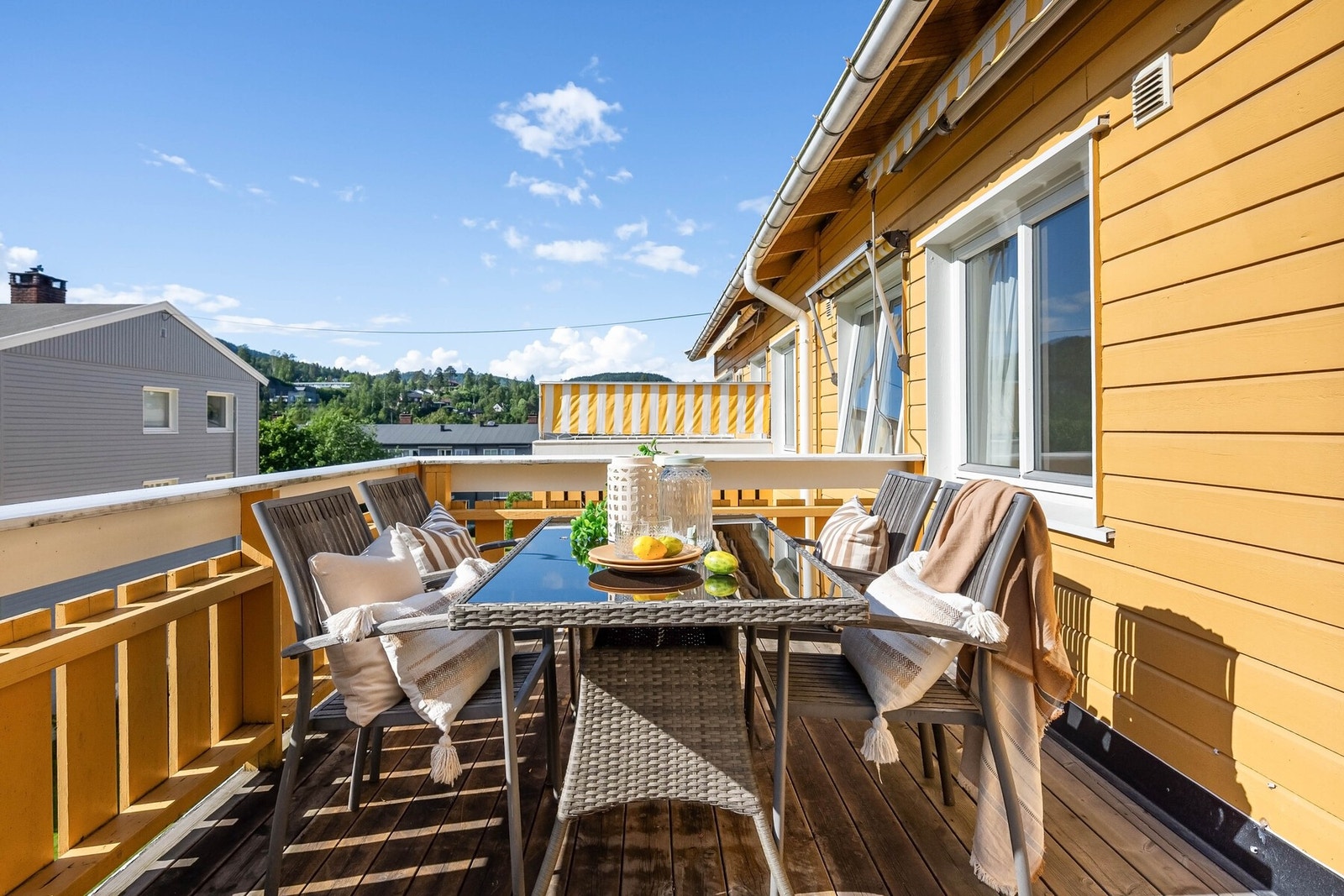 Veranda med topp solforhold (kveldssol)! Galleribilde