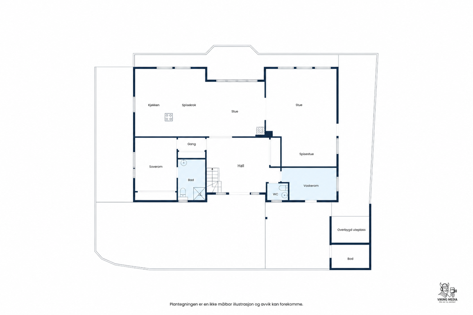 Plantegning hovedplan Galleribilde
