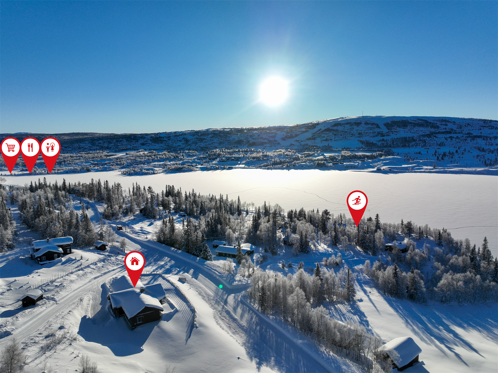 Vinterstid forvandles området til et ettertraktet langrennsparadis med milevis av preparerte løyper - både i åpent høyfjell og i lunere terreng rundt Vasetvatnet. For alpininteresserte ligger Vaset Skiheiser kun få minutters kjøring unna. Galleribilde
