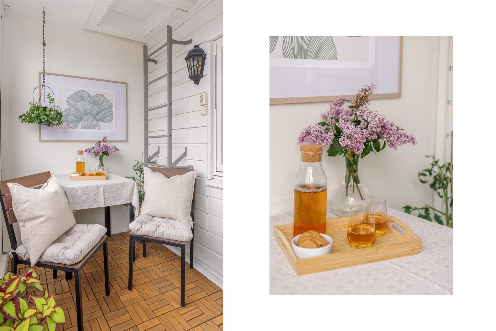 Den innglassede balkongen fungerer som en forlengelse av stuen og kan brukes sommer og vinter! Galleribilde