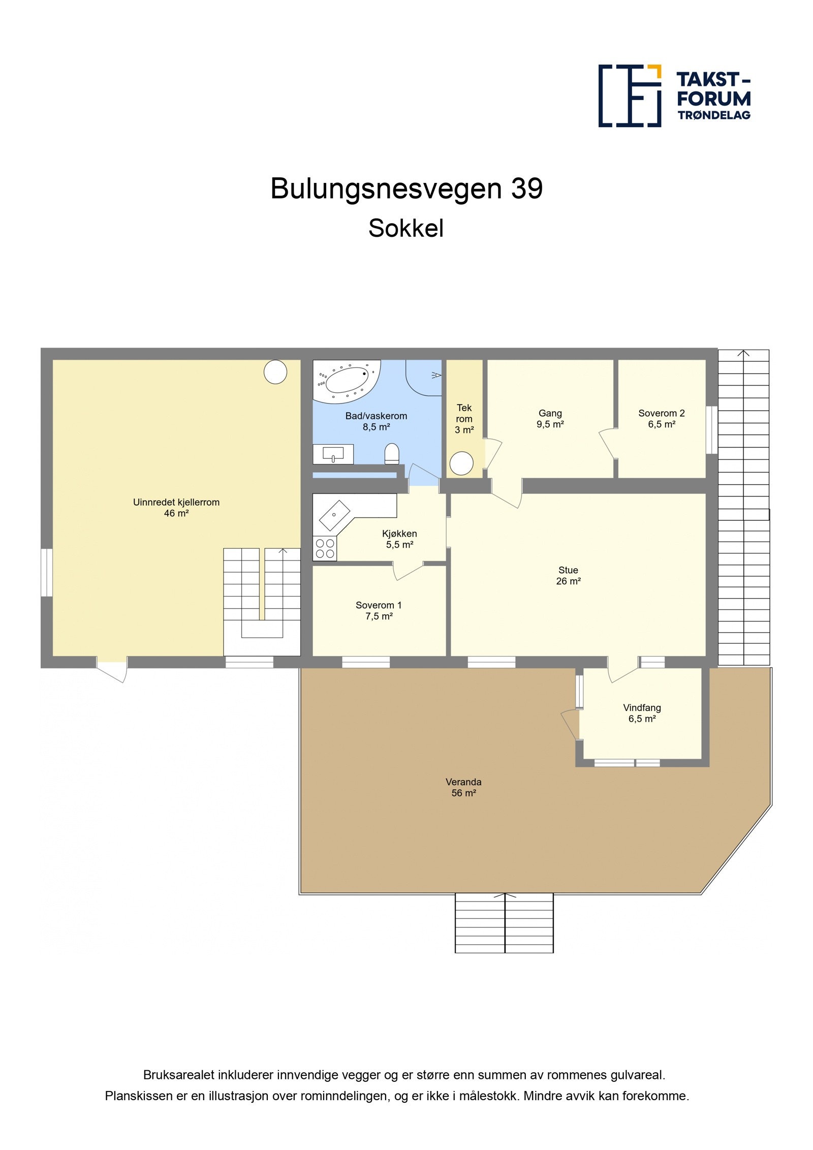 Planskisse Sokkel Galleribilde