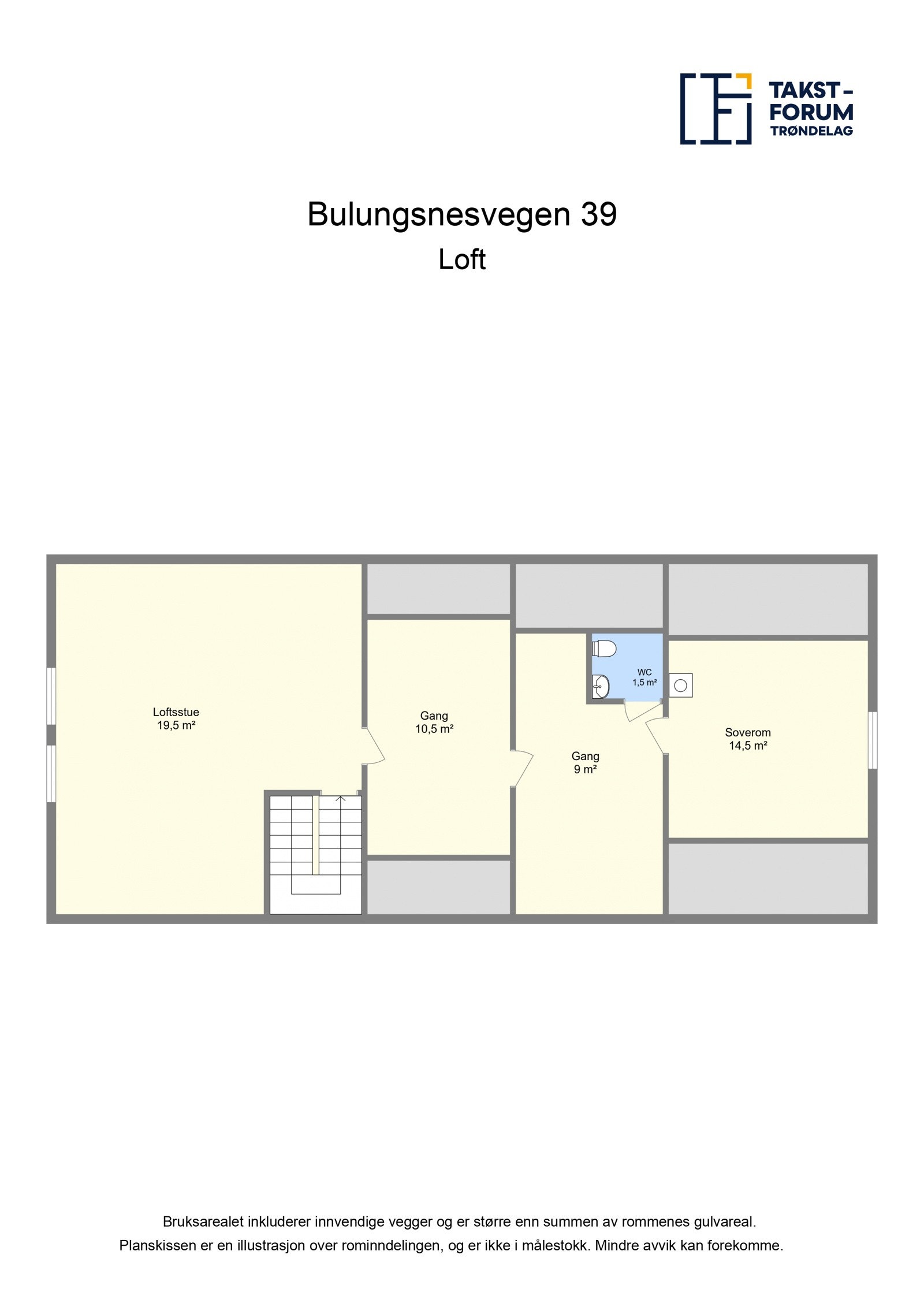 Planskisse Loft Galleribilde