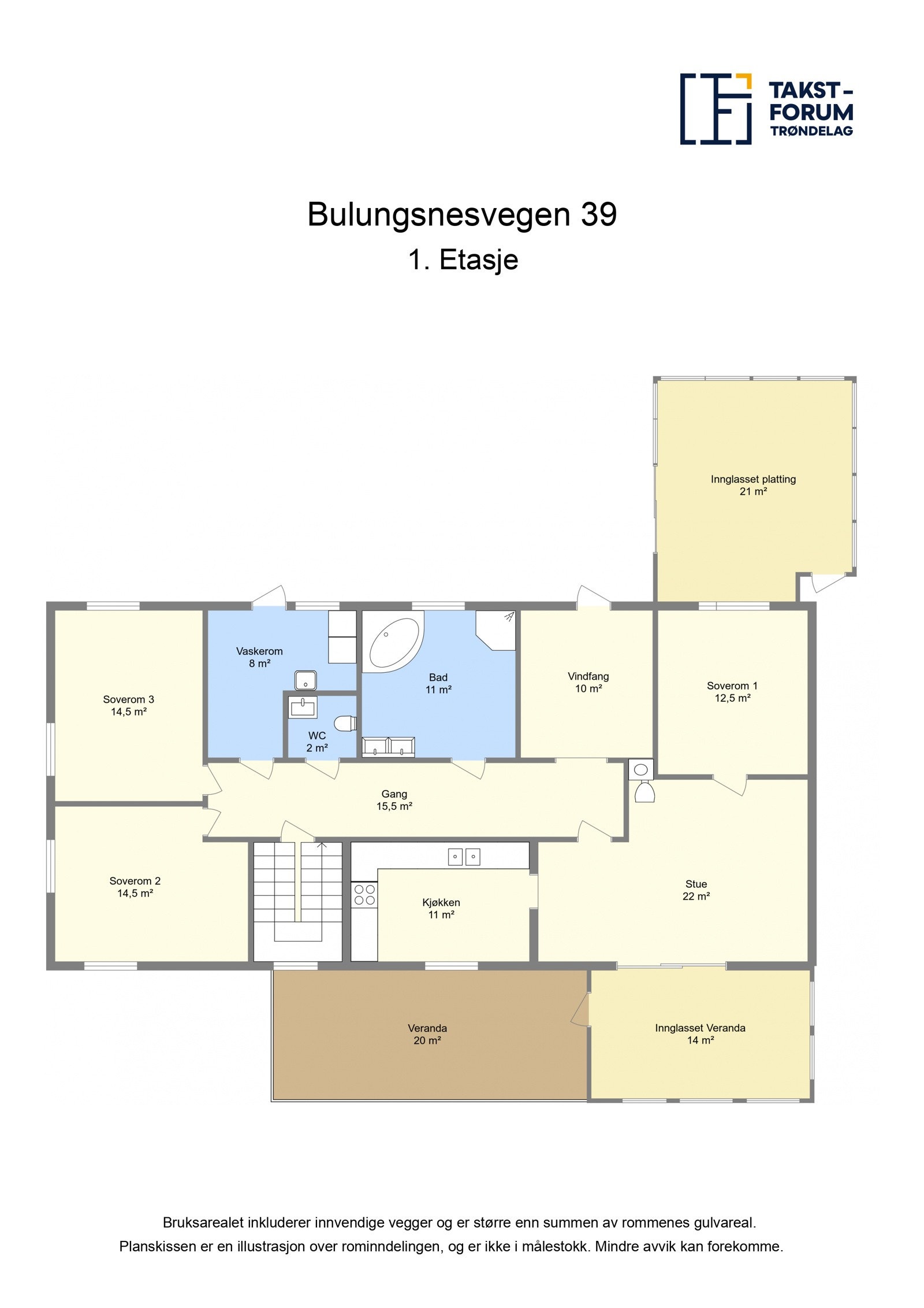 Planskisse 1 etasje Galleribilde